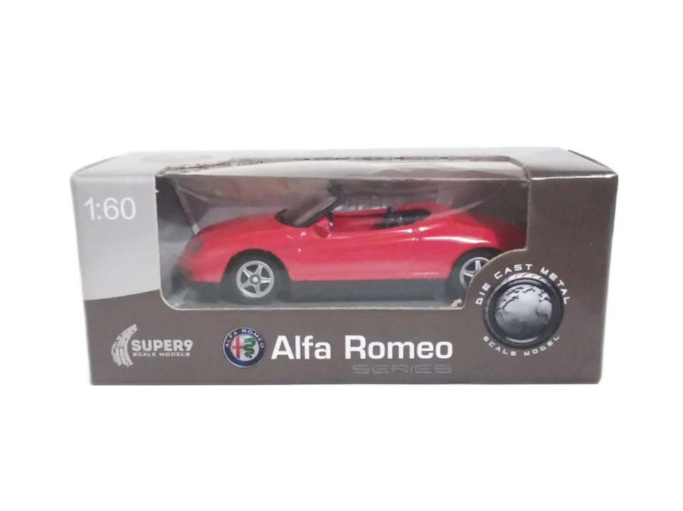 Welly 1/60 Alfa Romeo Spider Red Voiture Miniature 1/64 - Photo 1/1