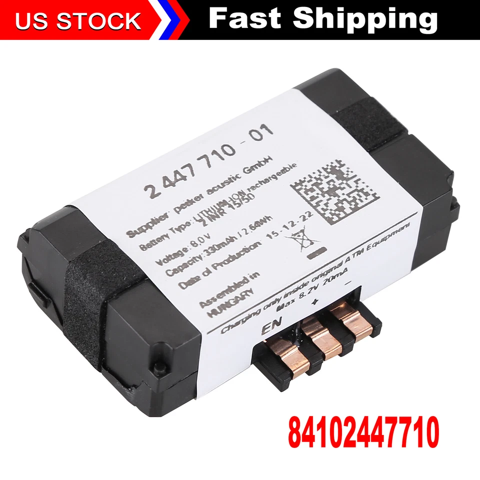 Emergency Battery Compatible fits for BMW Battery 84102447710 / 84-10-2-447-710 Foto 1 de 4