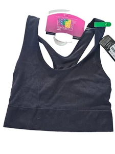 Maidenform Canotta Donna Feel Good Senza Cuciture Senza Fili Crop DM2304, Nero, Large - Foto 1 di 5