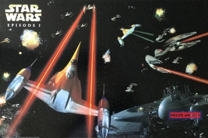 Star Wars The Phantom Menace 1999 Vintage Fighter Pilot Anakin Skywalker Poster  - Picture 1 of 1