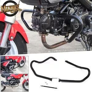 FIT HONDA GROM 125 2021-2024 CRASH BAR ENGINE FRAME PROTECTION GUARD LH+RH BLACK - Picture 1 of 12