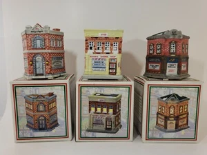 Hometown America Christmas Collection Gem Drugs, Heilig Meyers, Bossie's Barber - Bild 1 von 7