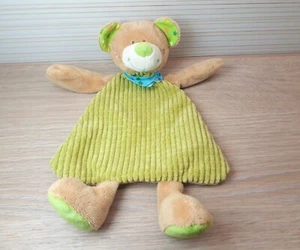 Ergee Kik Bär Schmusetuch Kuscheltuch Schnuffeltuch grün - Bild 1 von 2
