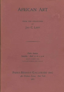 RARE – PARKE-BERNET AFRICAN TRIBAL MASK ART Leff COLL 1967 Auction Catalog - Imagen 1 de 2