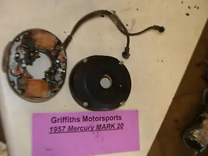 1957 Mercury Kiekhaefer Mark 20 outboard ignition coil points plate cover - Picture 1 of 12