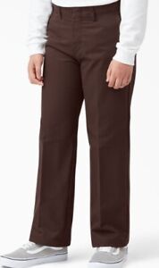 Dickies Boys School Brown Uniform Pants 18 Husky 30" x 28"