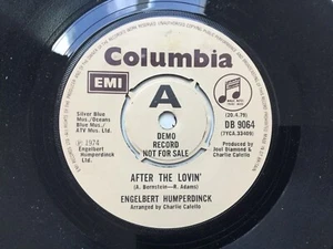 Engelbert Humperdinck: After The Lovin' 7" Single Promo / Demo Columbia DB 9064 - Picture 1 of 4