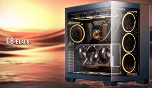 Antec C8 E-ATX, mATX, ITX, 4mm Tempered Glass,Black Case. - Picture 1 of 1