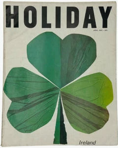 Vintage Holiday Magazine Ireland April 1963 Travel Ludwig Bemelmans Slim Aarons - Picture 1 of 15