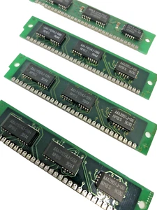Set of 4 256K 30-pin SIMM RAM 256 Kbyte 80ns Pair TOTAL 1MB 3-chip IBM Apple XT - Picture 1 of 1