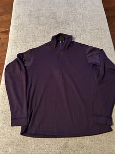 Vtg Patagonia Top Womens XSmall USA Made Long Sleeve Capilene Purple Shirt - Picture 1 of 6