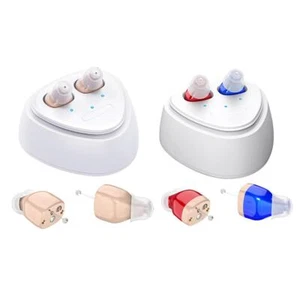 Mini CIC Hearing Aids Small Sound Voice Amplifier Enhancer Invisible Adjust V5X3 - Picture 1 of 18