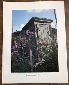Outhouse Print Earlier Americana New Mexico 14 1/4" by 11" Vintage Print - Picture 1 of 2