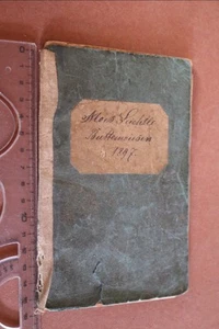 altes Heftchen - handschriftliche Eintragungen - Buttenwiesen ab 1899-1953 ? - Bild 1 von 8