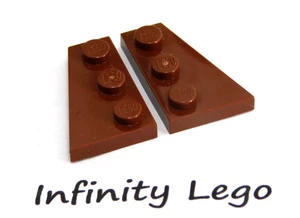 3 Pair LEGO Reddish Brown Wedge Wing Plate 2 x 3 Left & Right (43722 43723) - Bild 1 von 1