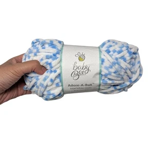 Baby Bee Adore A Ball Boy Blue White Multi #990 Yarn Skein 3.5 oz 100 g 92 yds - Picture 1 of 5