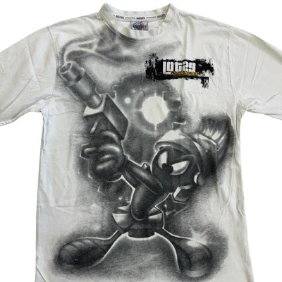 Y2k Lote 29 Camisetas Para Hombre L Marvin el Marciano Estampado Completo Looney Tunes Foto 1 de 4