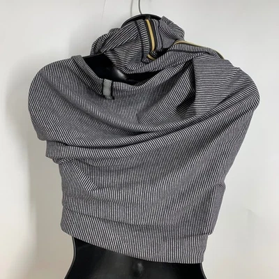 Lululemon Athletica Vinyasa Striped Cowl Neck Hooded Scarf Wrap - Image 1 of 4