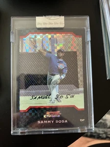 2004 Bowman Chrome X-Fractor /172 Sammy Sosa #73 Redemption Sealed! - Picture 1 of 2