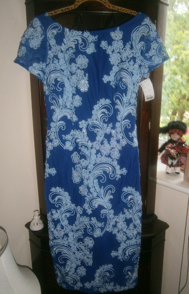 JS Collections. NEW! Luxurious Feminine  Dress. Gorgeous Embroidery. UK10/ US 6 - Image 1 of 4