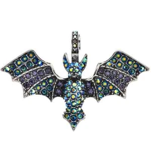 KIRKS FOLLY  BELINDA BAT MAGNETIC ENHANCER SILVER OX TONE - Picture 1 of 3