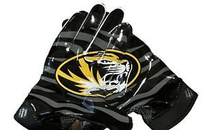Authentic Game Worn Nike Missouri Football Gloves Size Large Tiger Logo RARE