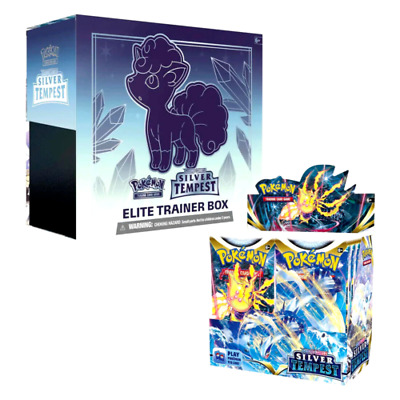 Pokemon TCG Silver Tempest Booster Box & Elite Trainer  Sealed Set • 134.70$