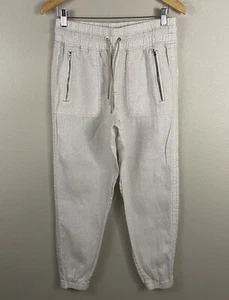 Athleta Womens 6 Cheetah Cabo Linen Jogger Travel Lifestyle Pant  - Picture 1 of 6