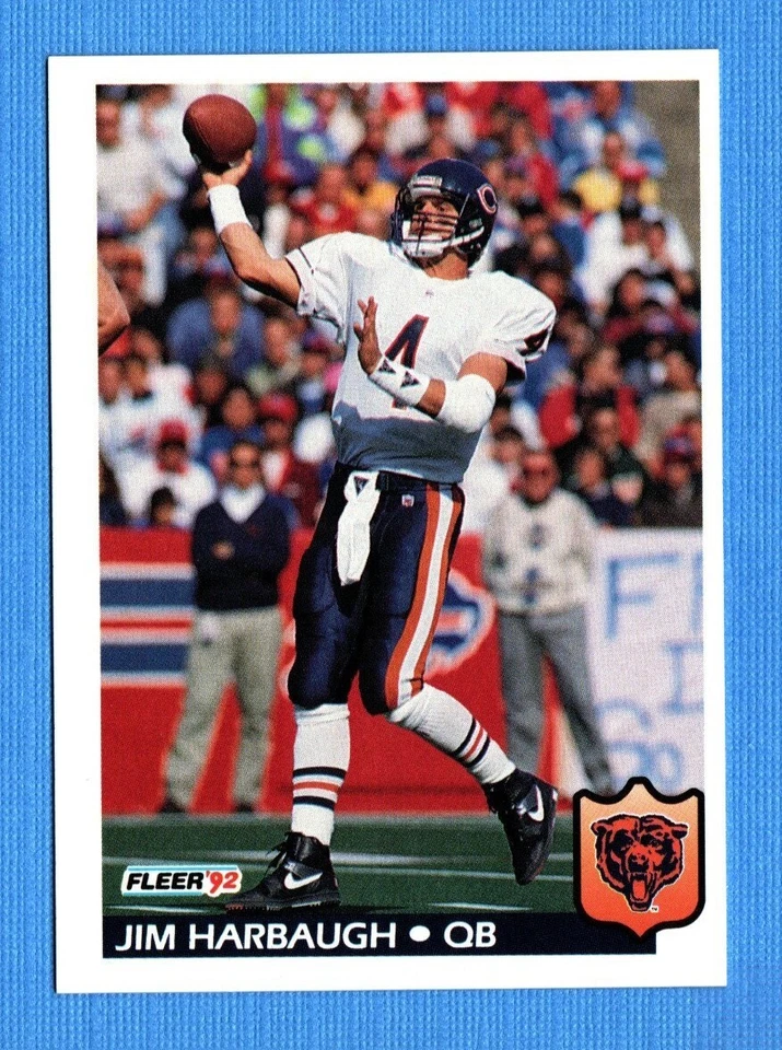 1992 Fleer #40 Jim Harbaugh Chicago Bears - Image 1 of 1