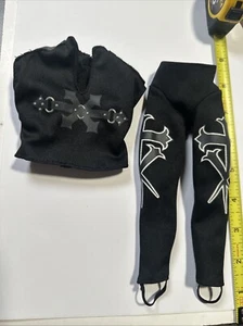 1/6 Scale WWE Undertaker Black Tights And Vest Outfit - Picture 1 of 5