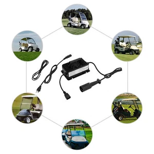 48V 15A Golf Cart Battery Charger Car Golf Smart Charger US Standard Plug - Picture 1 of 15