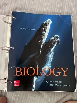 Loose Leaf for Biology 13th Edition  McGraw Hill Sylvia S. Mader  - Image 1 of 3