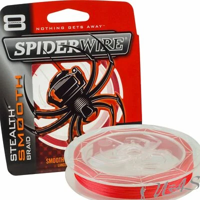 SPIDERWIRE Smooth 8 150M 0.30/34.3kg Code Red 8 fach Geflochtene Angelschnur Kva - Bild 1 von 2