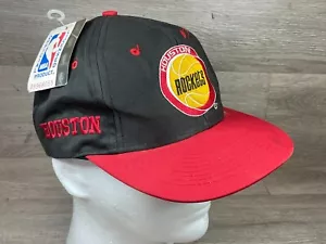 NWT Houston Rockets Hat Black Red NBA Snapback Vintage Competitor (has flaws) - Picture 1 of 9