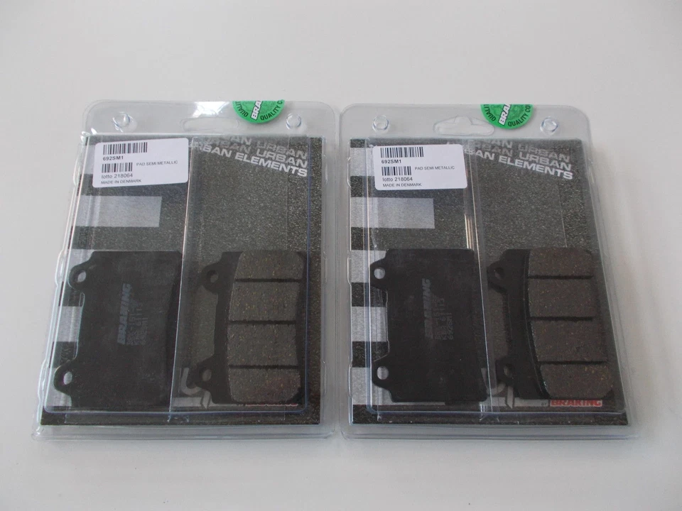 BRAKING 2 COPPIE PASTIGLIE FRENO ANTERIORI YAMAHA 1300 XVZ VENTURE ROYALE 1989 Foto 1 de 1