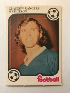 RARE MONTY GUM-FOOTBALL CARDS 1975/76 - MATHIESON - GLASGOW RANGERS - Picture 1 of 1