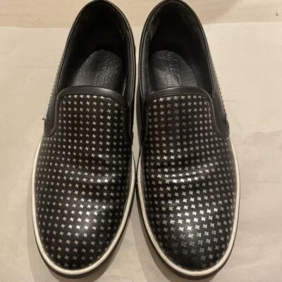 Zapatillas sin cordones Jimmy Choo negras talla 41 EE. UU. About8 para hombre - Imagen 1 de 4