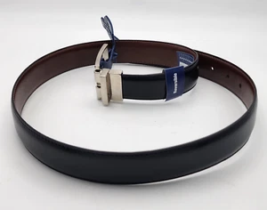 NEW George Men's 35mm Reversible Brown & Black Stitch Belt Size 32 - Picture 1 of 9