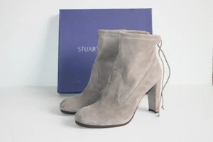 $595 NEW Stuart Weitzman Topo GLOVE Suede Booties 39.5 / 9.5 Perfection - Picture 1 of 7