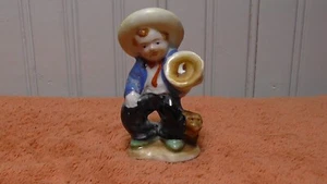 Sombrero uomo con cane ceramica giapponese vintage anni '40-50 - Foto 1 di 10