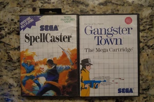 Sega Master System Lot(2) Gangster Town CIB, Spellcaster Game & Box - Bild 1 von 9