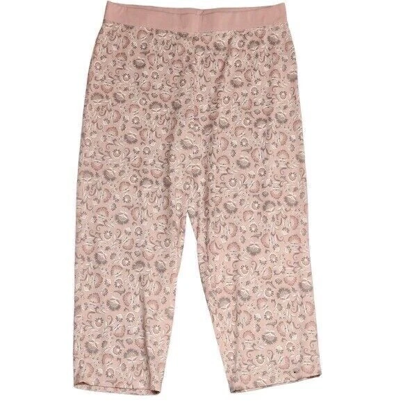 Charter Club Intimates Women's Pink Floral Knit Pajama Pants Plus Size 1X - Image 1 of 1