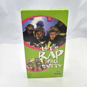 Let’s Rap Fire Safety VHS 2000 Allstate Educational Kids Firefighter Movie Film - Imagen 1 de 4