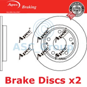 2x Discos De Freno Sólidos Apec De 260mm Calidad OE Reemplazo (Par) DSK2965 - Imagen 1 de 1