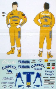 1/12 KENJO OHISHI '89 RIDER decal for CAMEL YAMAHA YZR500 TAMIYA HASEGAWA - Imagen 1 de 1
