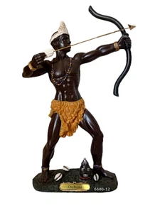 Estatua de resina Ochosi Orisha Yoruba Religion Oshosi 12", nueva - Imagen 1 de 3