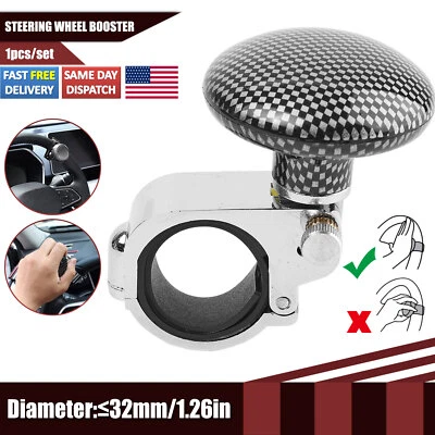 Volante giratorio para barco/coche perilla suicida agarre camión FIBRA DE CARBONO Booster EE. UU. Foto 1 de 4