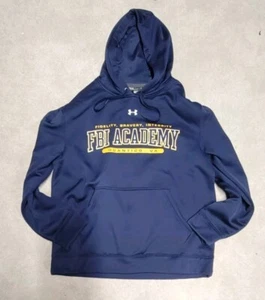 💪RARE Under ARMOUR AGENT FBI Academy Hoodie Sweatshirt Size M Virginia Pullover - Picture 1 of 5