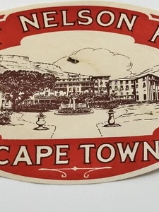 Vintage Mount Nelson Hotel Cape Town Red Luggage Label - Picture 1 of 4