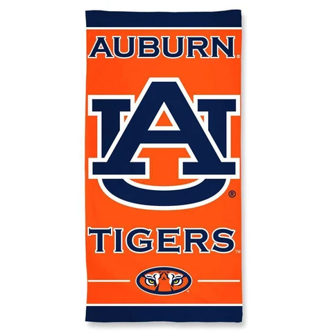 Auburn Tigers Cotton Fiber Beach Towel Cover